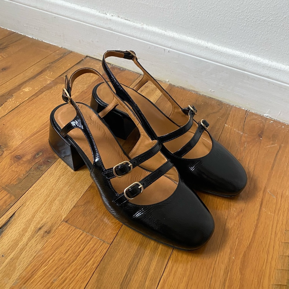 Sezane Paula Babies Mary Jane’s Patent Black